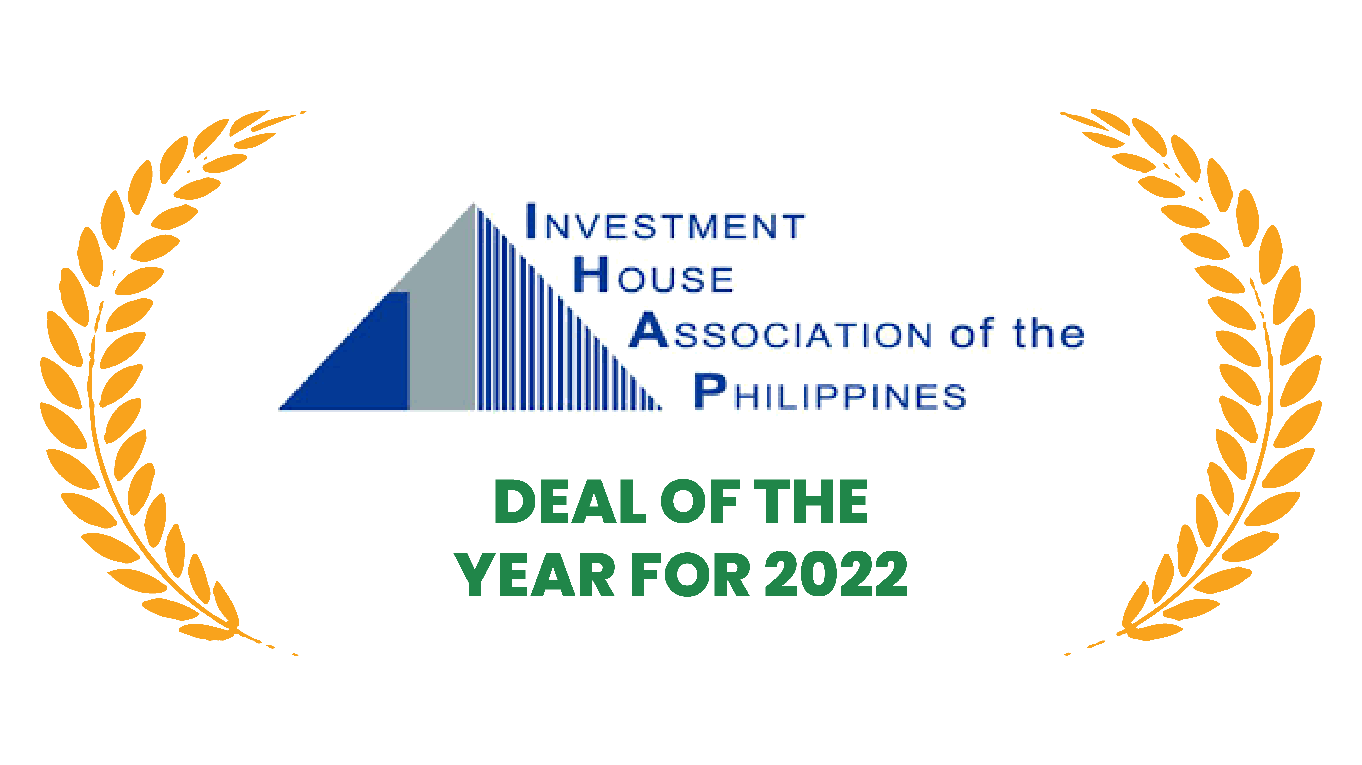 Investment House Association of the Philippines - Deal of the Year for 2022